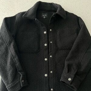 Love Tree Black Button-Up Jacket Size Small